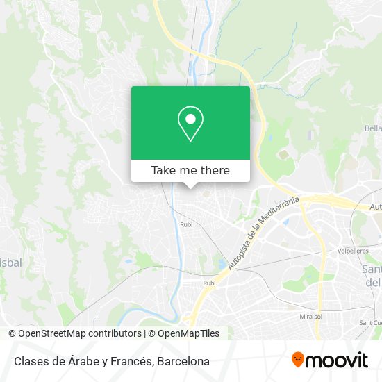 Clases de Árabe y Francés map