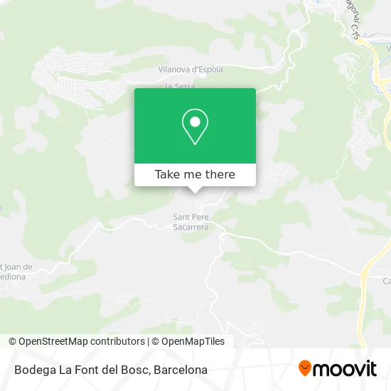 Bodega La Font del Bosc map