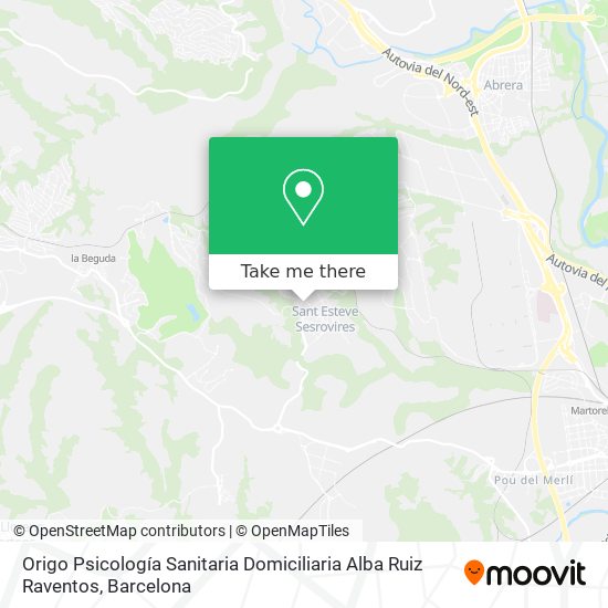 Origo Psicología Sanitaria Domiciliaria Alba Ruiz Raventos map