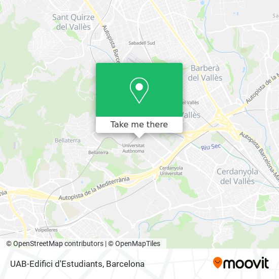 UAB-Edifici d'Estudiants map