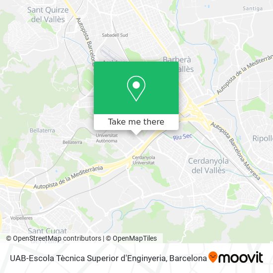 UAB-Escola Tècnica Superior d'Enginyeria map