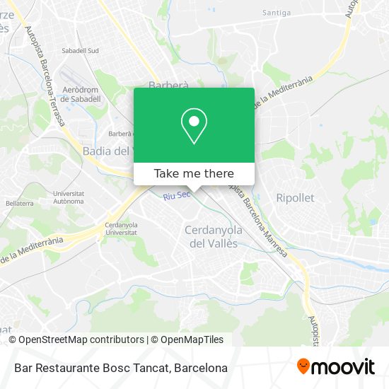 Bar Restaurante Bosc Tancat map