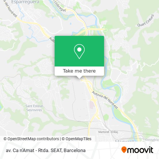 av. Ca n'Amat - Rtda. SEAT map