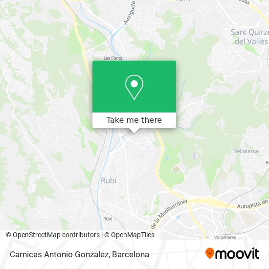 Carnicas Antonio Gonzalez map