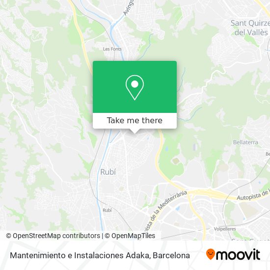 Mantenimiento e Instalaciones Adaka map