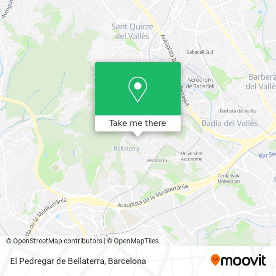 El Pedregar de Bellaterra map