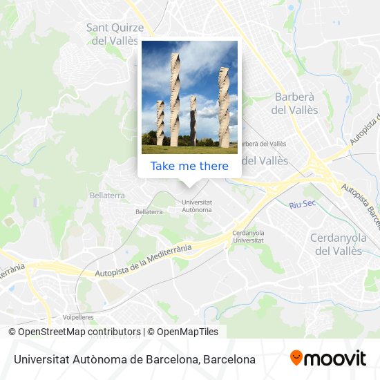 Universitat Autònoma de Barcelona map