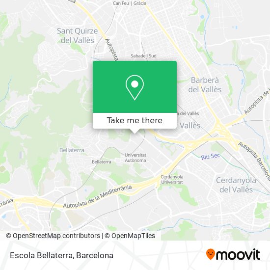 mapa Escola Bellaterra