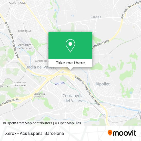 Xerox - Acs España map