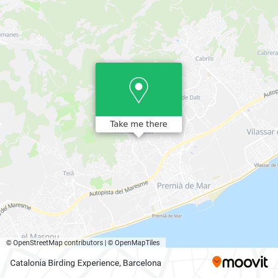 Catalonia Birding Experience map