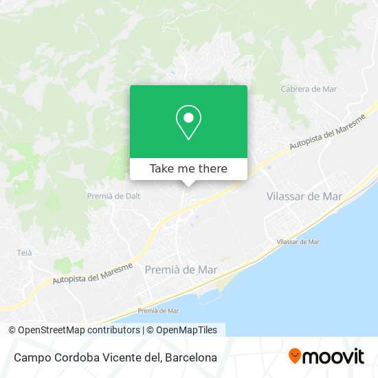 Campo Cordoba Vicente del map