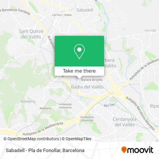 Sabadell - Pla de Fonollar map