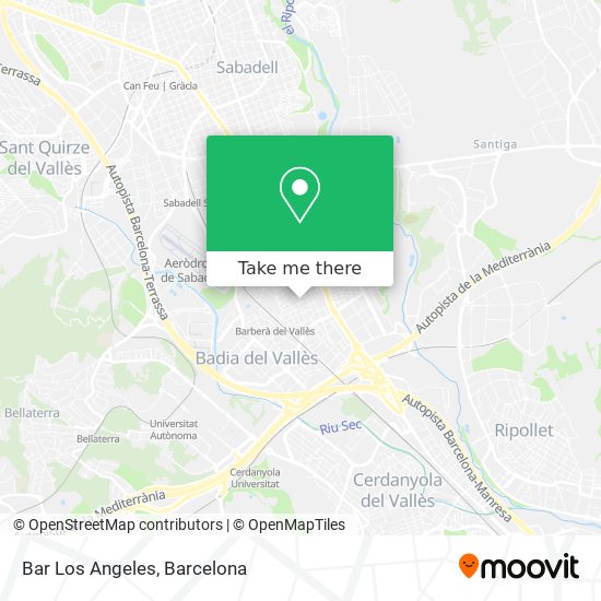 Bar Los Angeles map