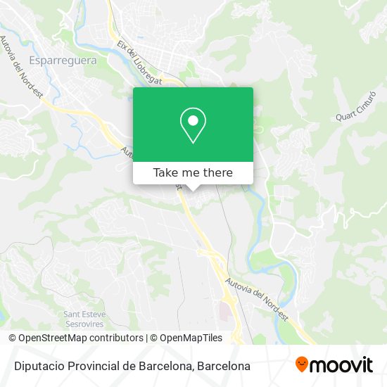 Diputacio Provincial de Barcelona map