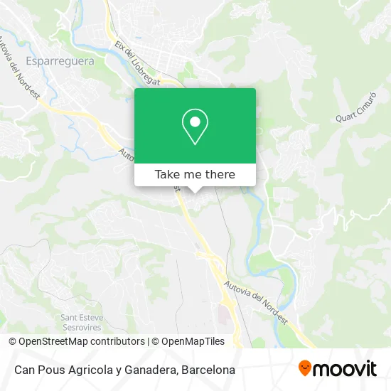 Can Pous Agricola y Ganadera map
