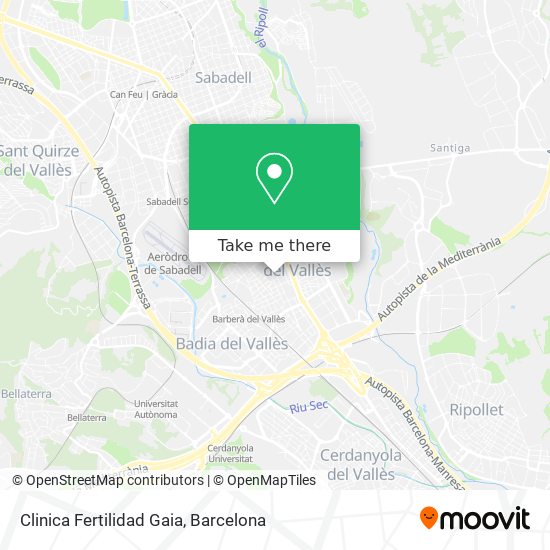 Clinica Fertilidad Gaia map