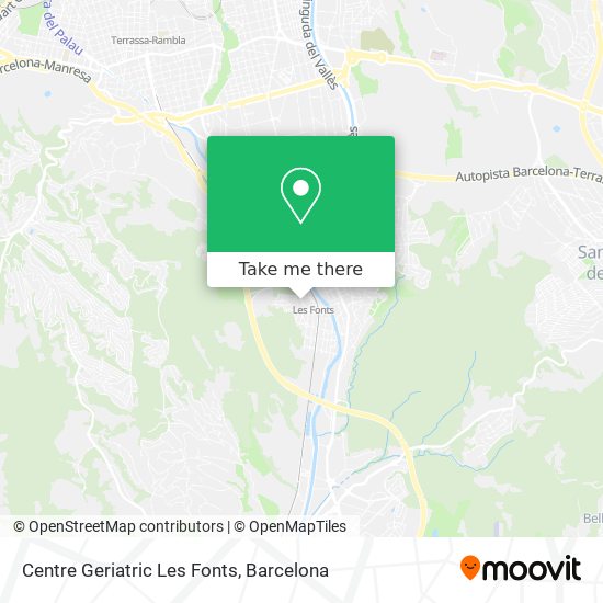 Centre Geriatric Les Fonts map