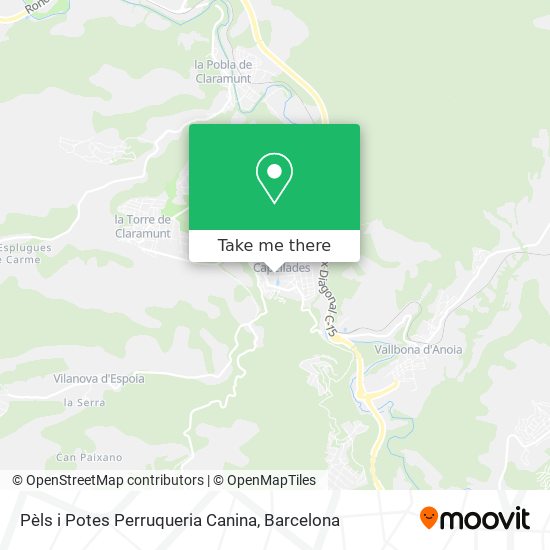 Pèls i Potes Perruqueria Canina map