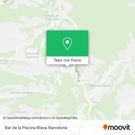 Bar de la Piscina Blava map