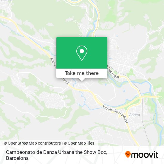 Campeonato de Danza Urbana the Show Box map
