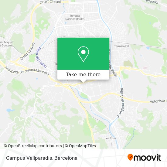 Campus Vallparadis map