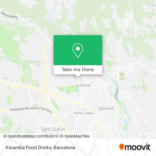 Kisamba Food Drinks map