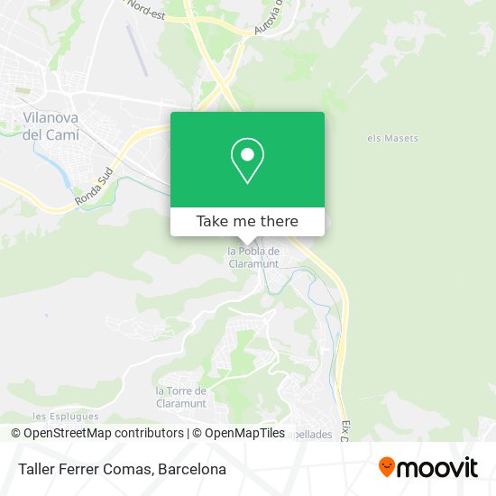 mapa Taller Ferrer Comas
