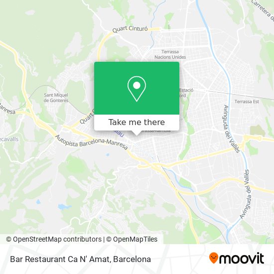 Bar Restaurant Ca N' Amat map