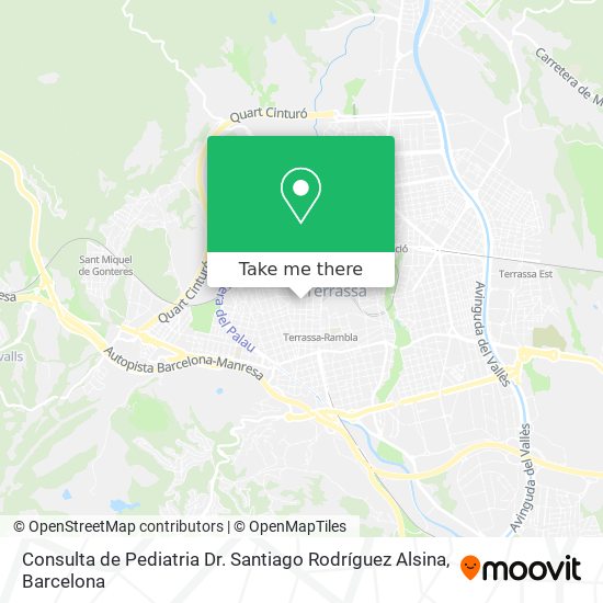 Consulta de Pediatria Dr. Santiago Rodríguez Alsina map