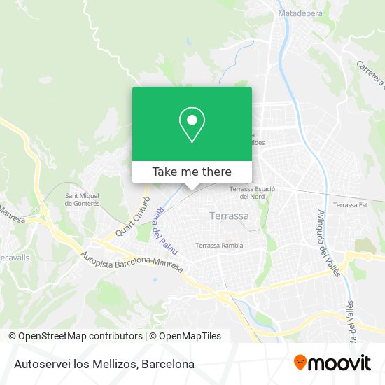 Autoservei los Mellizos map