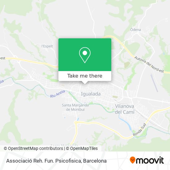 Associació Reh. Fun. Psicofisica map