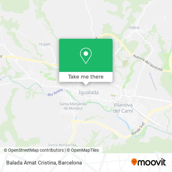 Balada Amat Cristina map
