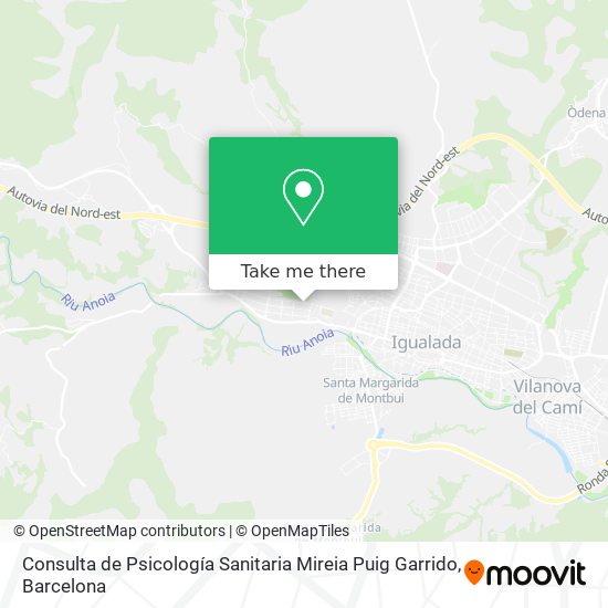 Consulta de Psicología Sanitaria Mireia Puig Garrido map