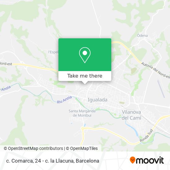 c. Comarca, 24 - c. la Llacuna map