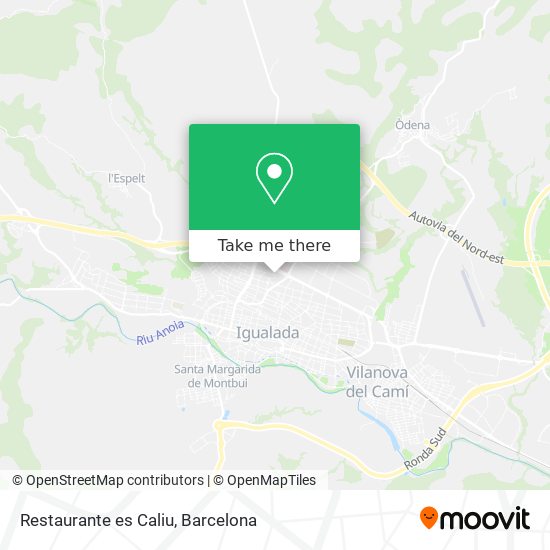 Restaurante es Caliu map