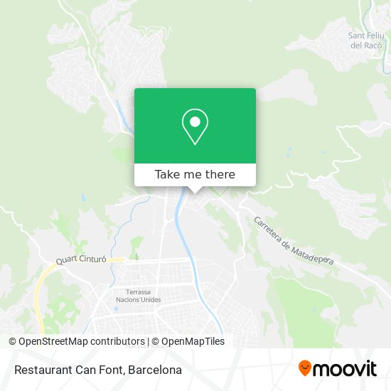 Restaurant Can Font map