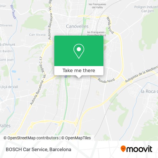 mapa BOSCH Car Service