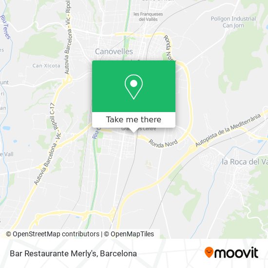 mapa Bar Restaurante Merly's