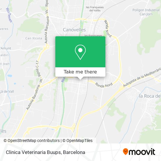 mapa Clinica Veterinaria Buups