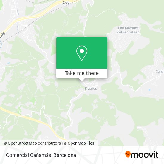 Comercial Cañamás map