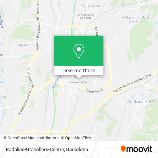 Rodalies-Granollers-Centre map