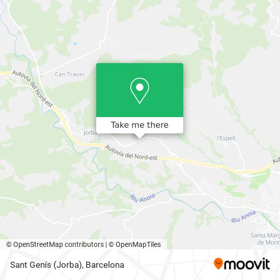 Sant Genís (Jorba) map