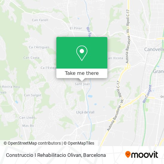 Construccio I Rehabilitacio Olivan map