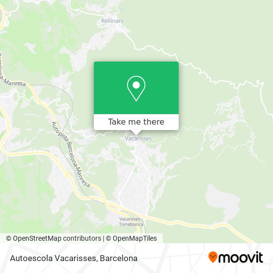 Autoescola Vacarisses map