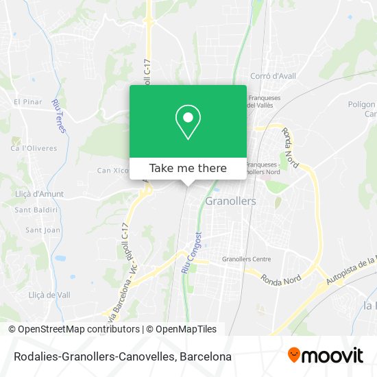 Rodalies-Granollers-Canovelles map