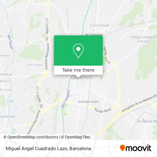 Miguel Angel Cuadrado Lazo map