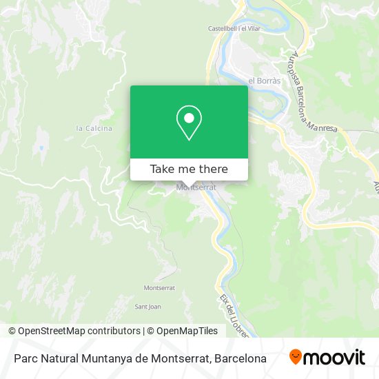 Parc Natural Muntanya de Montserrat map