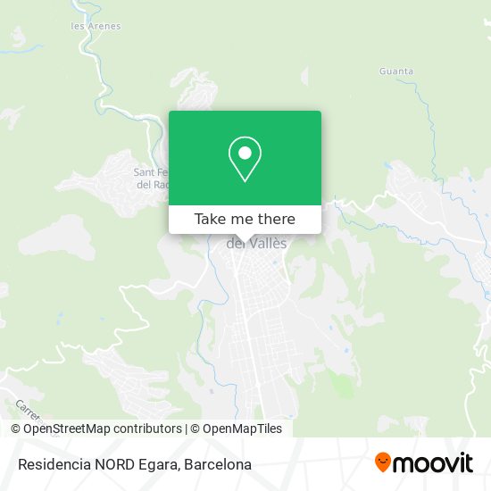 Residencia NORD Egara map