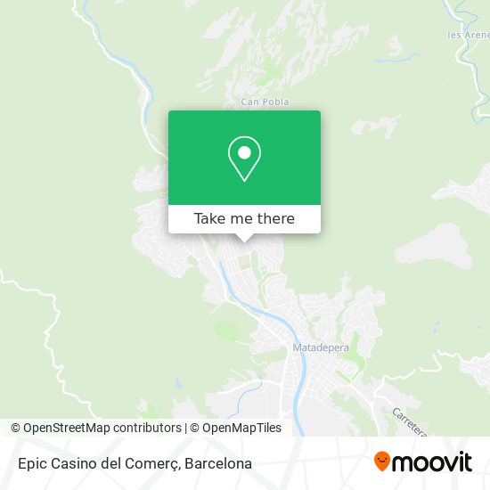 Epic Casino del Comerç map