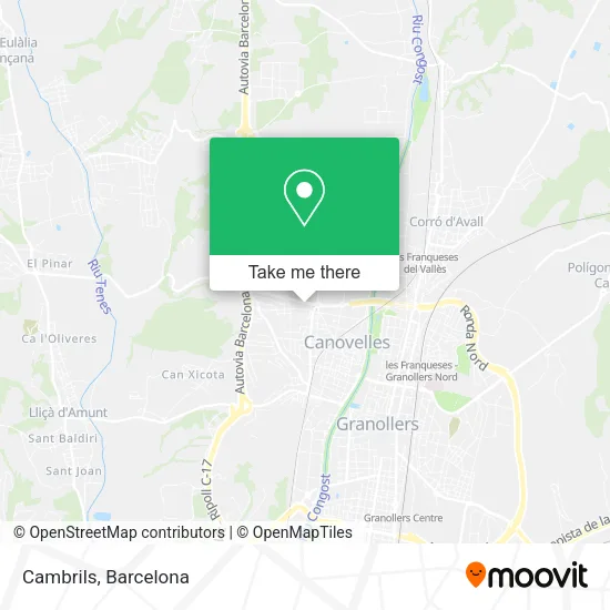 Cambrils map